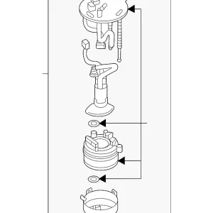 Fuel Pump Assembly - Mazda (PXPP-13-35ZA)