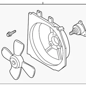 Engine Cooling Fan Assembly - Mazda (FSAX-15-035C)