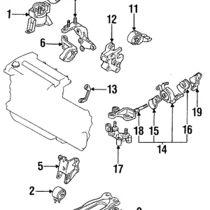 Front Mount Bracket - Mazda (BC1F-39-020)
