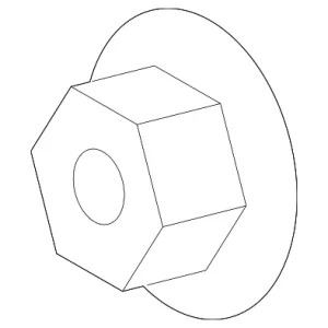 Power Brake Booster Vacuum Pump Nut - Mazda (9994-00-801)