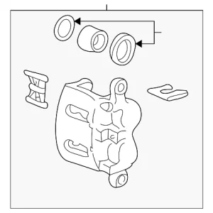 Caliper - Mazda (1F80-33-980R-00)
