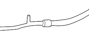 A/C Refrigerant Discharge Hose - Mazda (1F02-61-453)