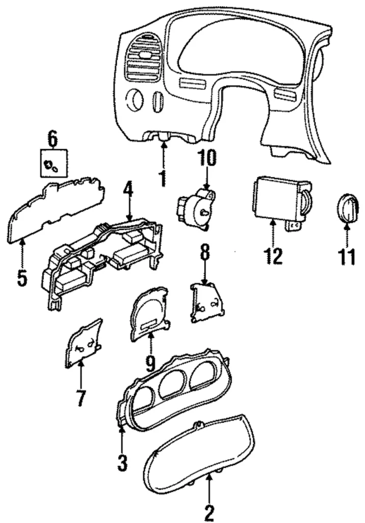 Speedometer Head - Mazda (ZZM2-55-471A)