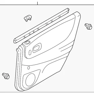 Trim Panel Assembly - Mazda (B25E-68-56ZE-80)