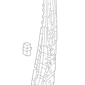 Center Pillar Reinforced - Mazda (VA40-70-360)