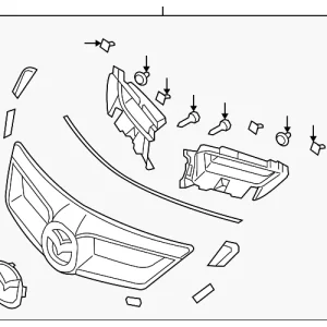 Grille Assembly - Mazda (BR5V-50-710B-08)