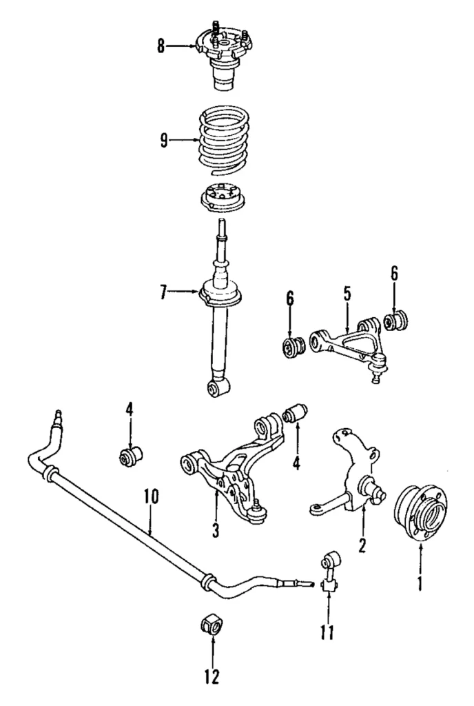 Strut - Mazda (F123-34-900A)