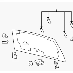 Lift-Gate Glass - Mazda (ZZ1C-63-931)