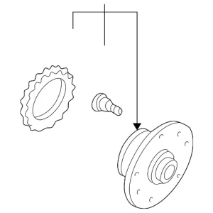 Hub Assembly - Mazda (GF4K-26-15XB)