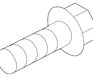 Sunroof Frame Bolt - Mazda (9947-90-612)