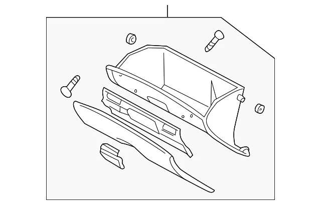 Glove Box Assembly - Mazda (BJ0J-64-030D-90)