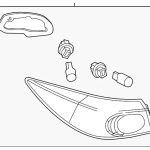 Tail Lamp Assembly - Mazda (BJT1-51-150A)