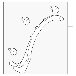 Wheel Opening Molding - Mazda (TD11-51-W60H)