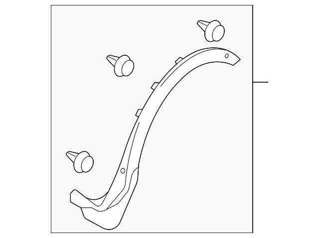 Wheel Opening Molding - Mazda (TD11-51-W60H)