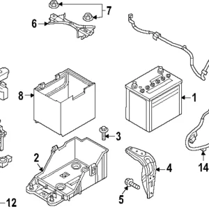 Battery Ground Strap - Mazda (DEKK-67-EW0)