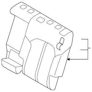 Trim(L) Rear Seat Back - Mazda (KEVD-88-48YA-02)