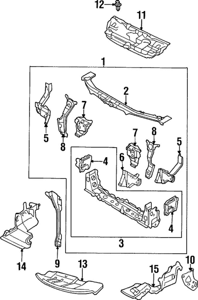 Side Mount Bracket - Mazda (BC1D-53-130A)