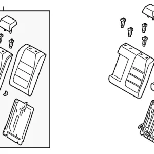 Seat Back Assembly - Mazda (BKHT-57-400-1F)