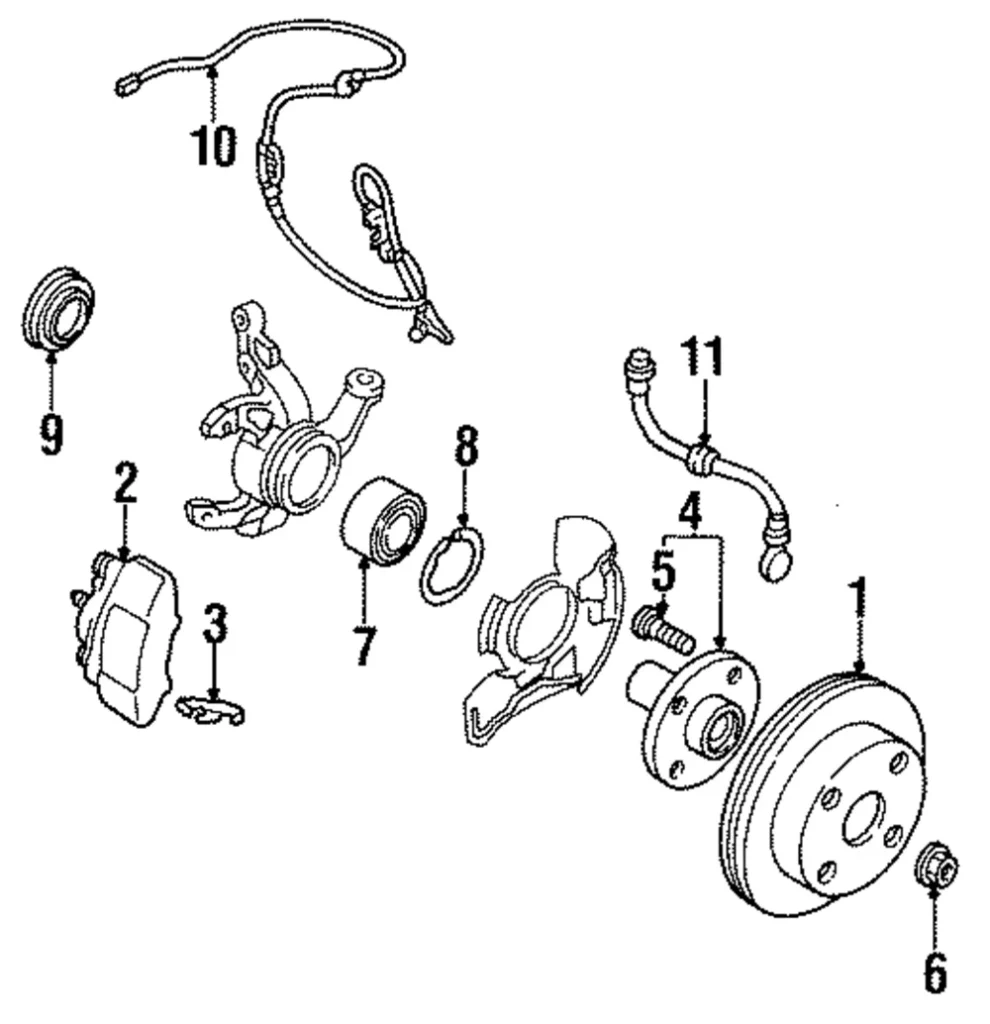 ABS Sensor Wire - Mazda (BC1M-43-70XB)