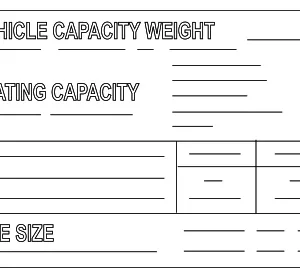 Tire Press Label - Mazda (GEA7-69-014A)
