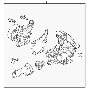 Engine Coolant Thermostat Kit - Mazda (SH01-15-010A)