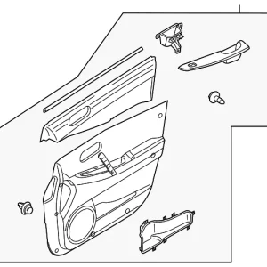 Door Trim Panel - Mazda (EG21-68-430K-34)