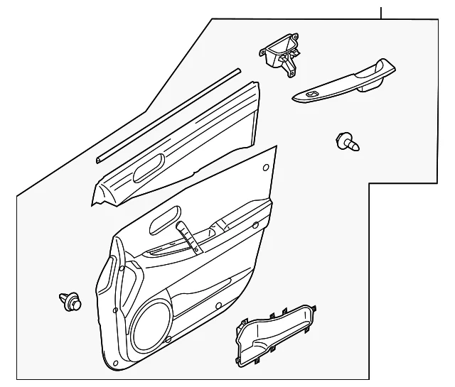 Door Trim Panel - Mazda (EG21-68-430K-34)