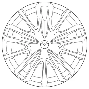 Wheel, Alloy - Mazda (9965-C6-7070)