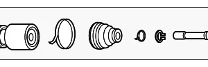 Cv Joint Kit - Mazda (FT20-22-510)