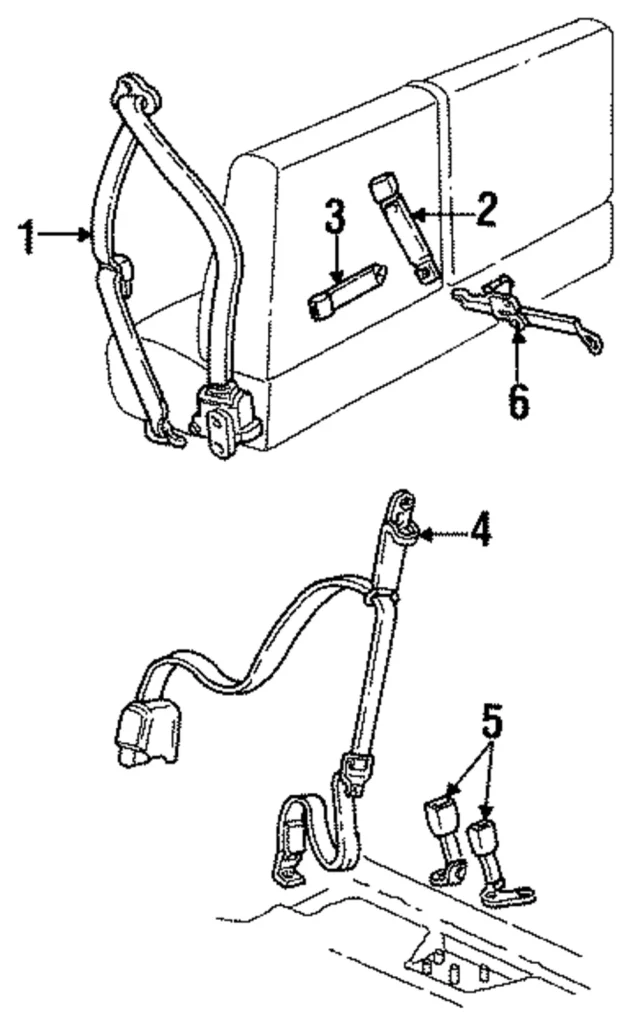 Seat Belt Assembly - Mazda (ZZL6-57-690A-25)