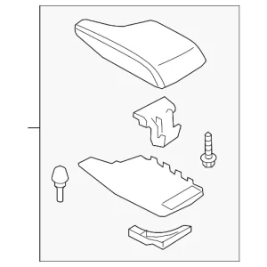 Armrest Assembly - Mazda (GML8-64-450C-39)