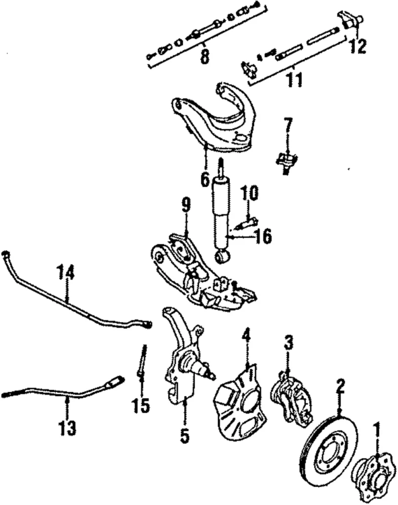 Knuckle - Mazda (UB39-33-031B)