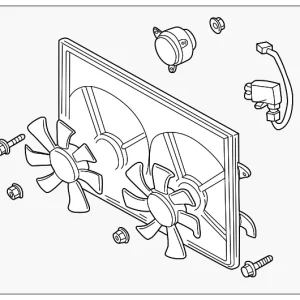 Fan Assembly - Mazda (AJ51-15-025B)