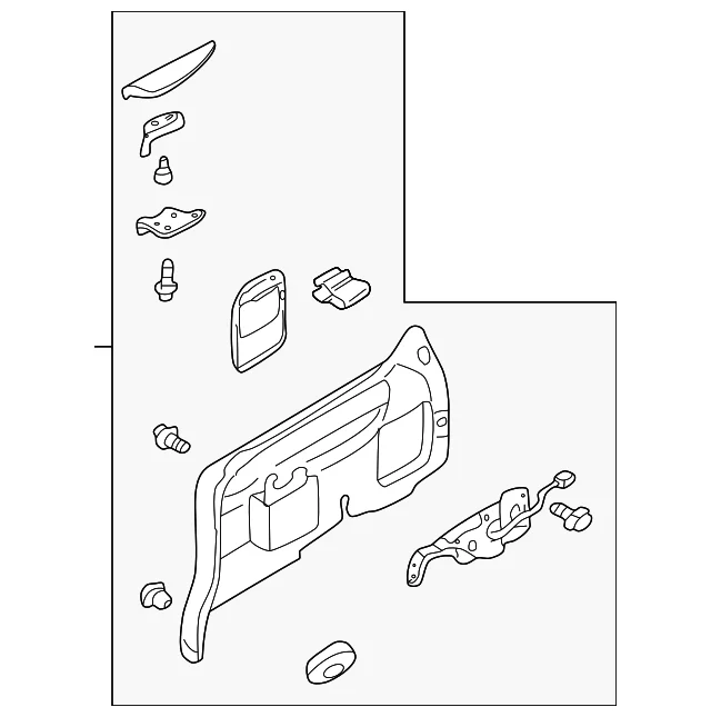 Side Trim Panel - Mazda (L120-68-59YA-05)