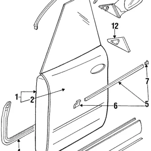 Body Side Molding Protector - Mazda (HG30-51-RF2)