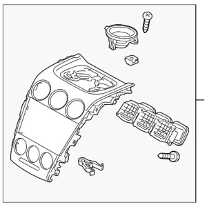 Center Panel - Mazda (EH44-55-210H)