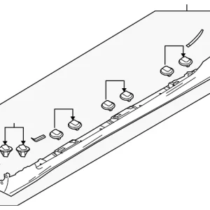 Rocker Molding - Mazda (F197-51-P40A-16)