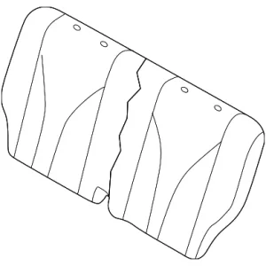 Seat Back Assembly - Mazda (LE50-88-330-72)