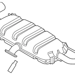 Muffler & Pipe - Mazda (PYHR-40-100B)