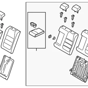 Seat Back Assembly - Mazda (BEDP-57-450C-02)