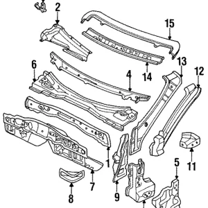 Cowl Side Panel - Mazda (NA01-71-020B)