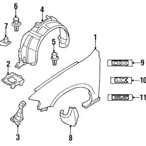 Mud Guard - Mazda (0000-88-450F-F2)