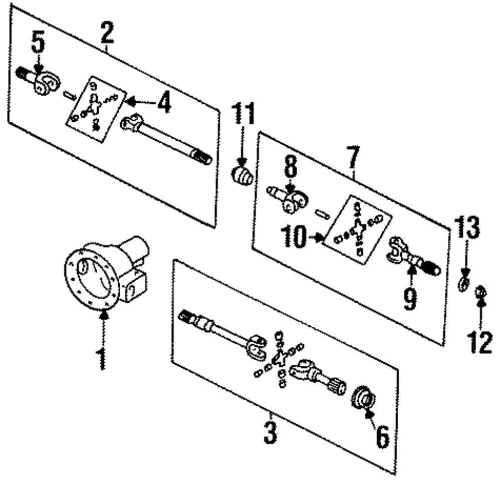 Universal Joints - Mazda (ZZL0-22-515)