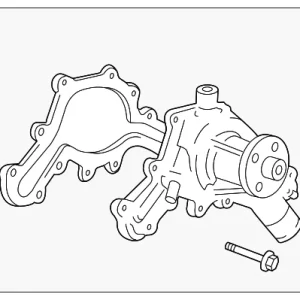 Engine Water Pump - Mazda (1F22-15-010)