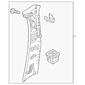 Upper Center Pillar Trim - Mazda (VA40-68-210-02)