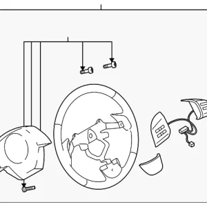 Steering Wheel - Mazda (TD11-32-980A-02)