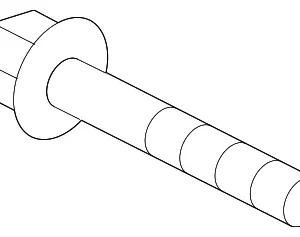 Lower Mount Mount Bolt - Mazda (9YA0-21-456)