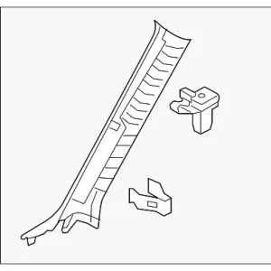 Windshield Pillar Trim - Mazda (BJS7-68-160B-75)