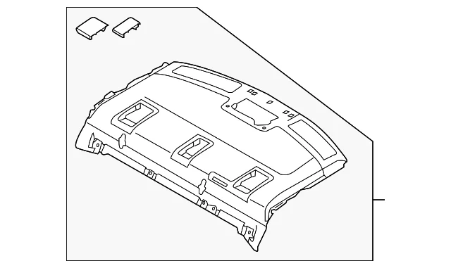 Pkg Tray Trim - Mazda (GMP1-68-3A0E-02)