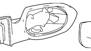 Mirror Outside - Mazda (GS3P-69-18ZB)